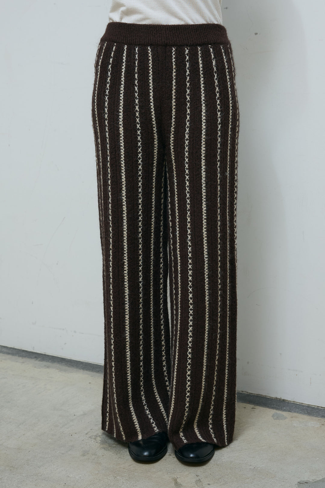 [予約/SET]細ストライプニットカーディガンSETUP