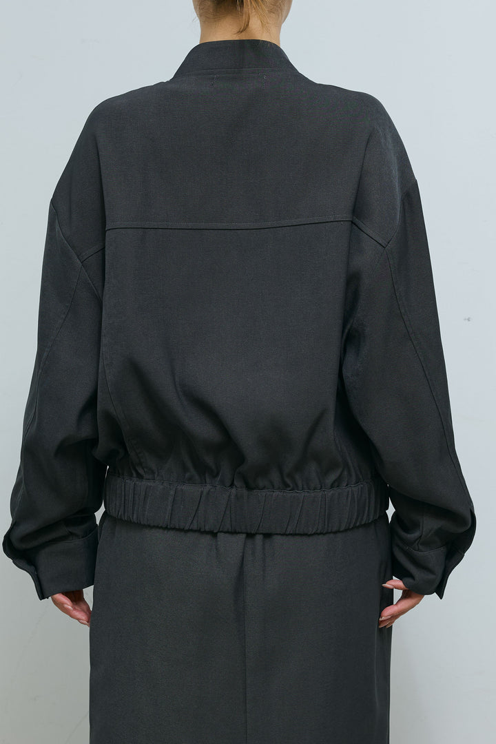 [予約/SET]ビッグポケットブルゾンJK+ピンタックストレートスカート(2set)