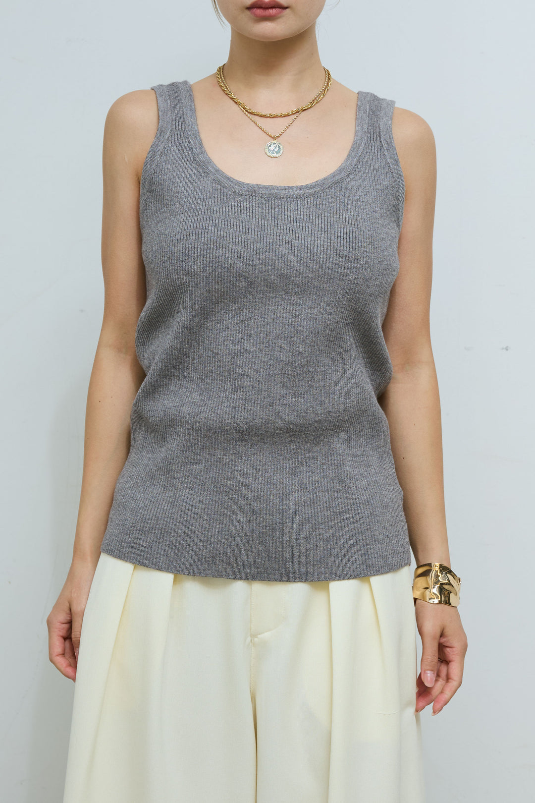 [予約/SET]クロスデザインニットセット+ハイウエスト10ozデニム(2set)