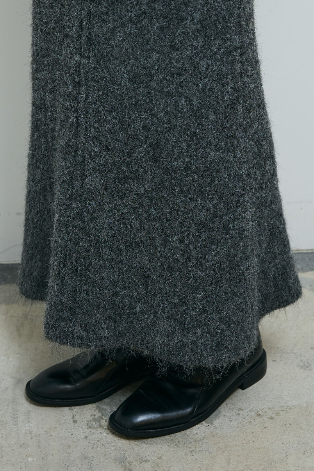 [予約/SET]ポンチョレイヤードニットアップ