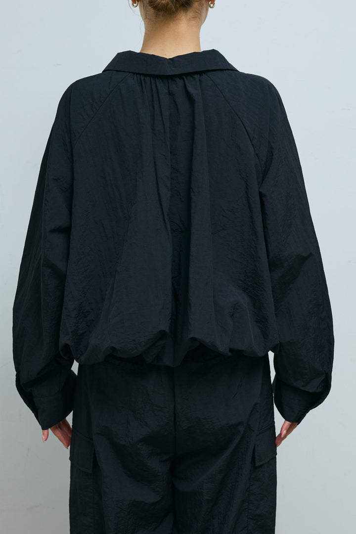 [予約/SET]スキッパーバルーンシャツ+ナイロン裾ドロストPT(2set)