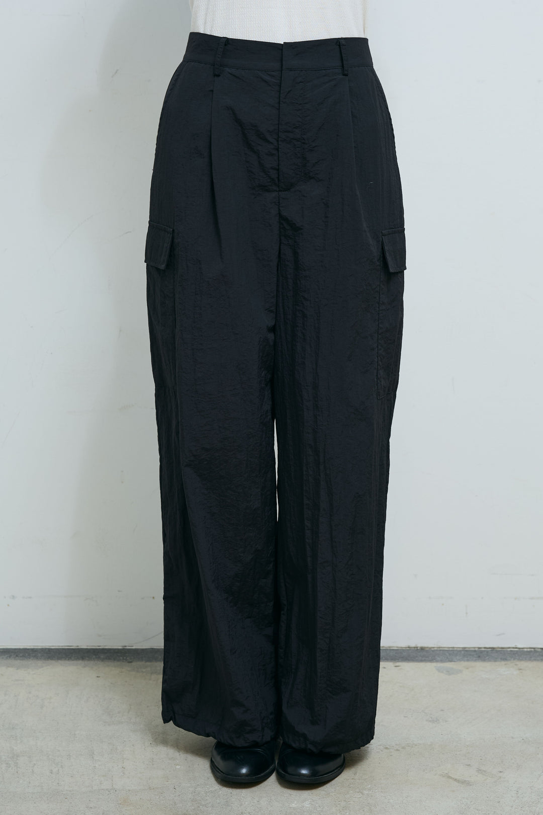 [予約/SET]スキッパーバルーンシャツ+ナイロン裾ドロストPT(2set)