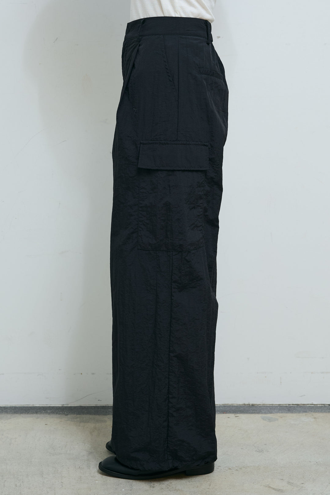 [予約/SET]スキッパーバルーンシャツ+ナイロン裾ドロストPT(2set)