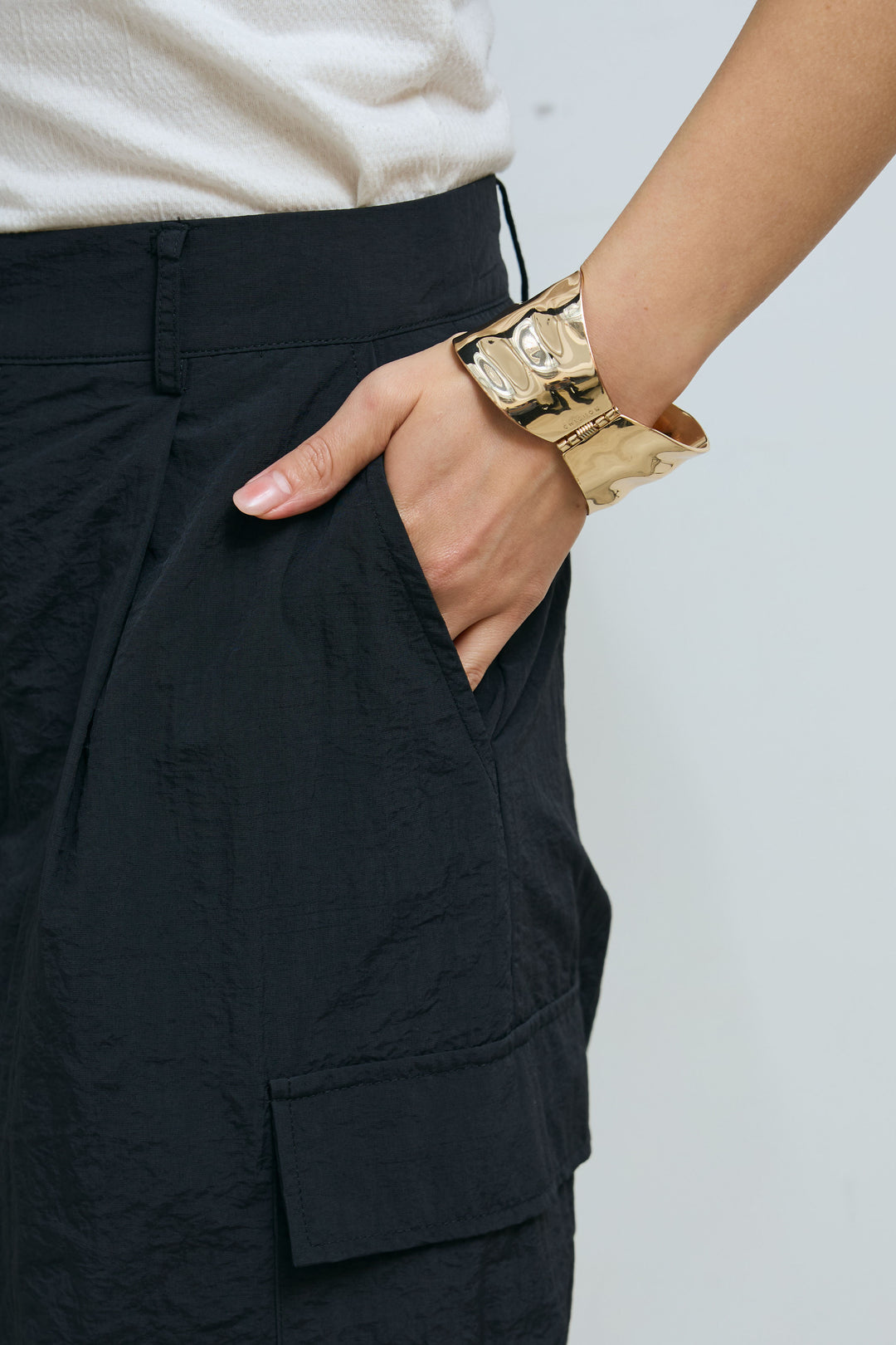 ナイロン裾ドロストPT