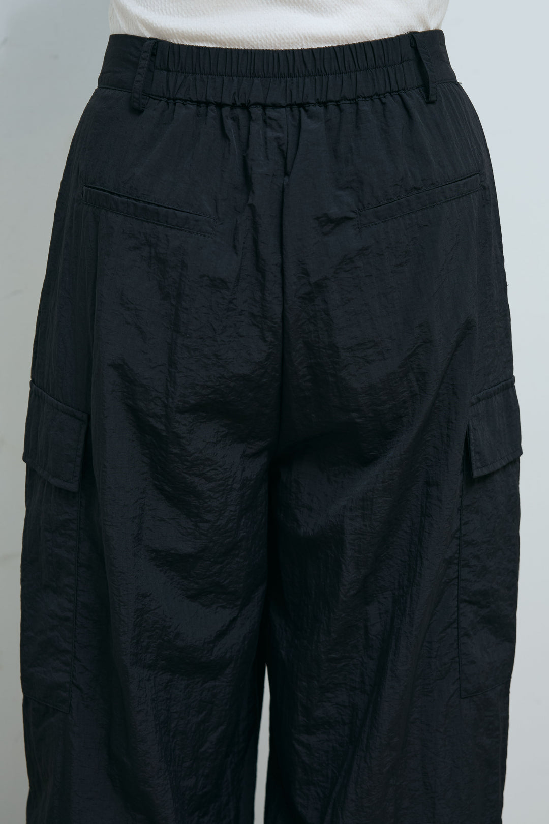 [予約/SET]スキッパーバルーンシャツ+ナイロン裾ドロストPT(2set)