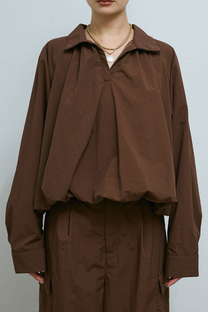 スキッパーバルーンシャツ