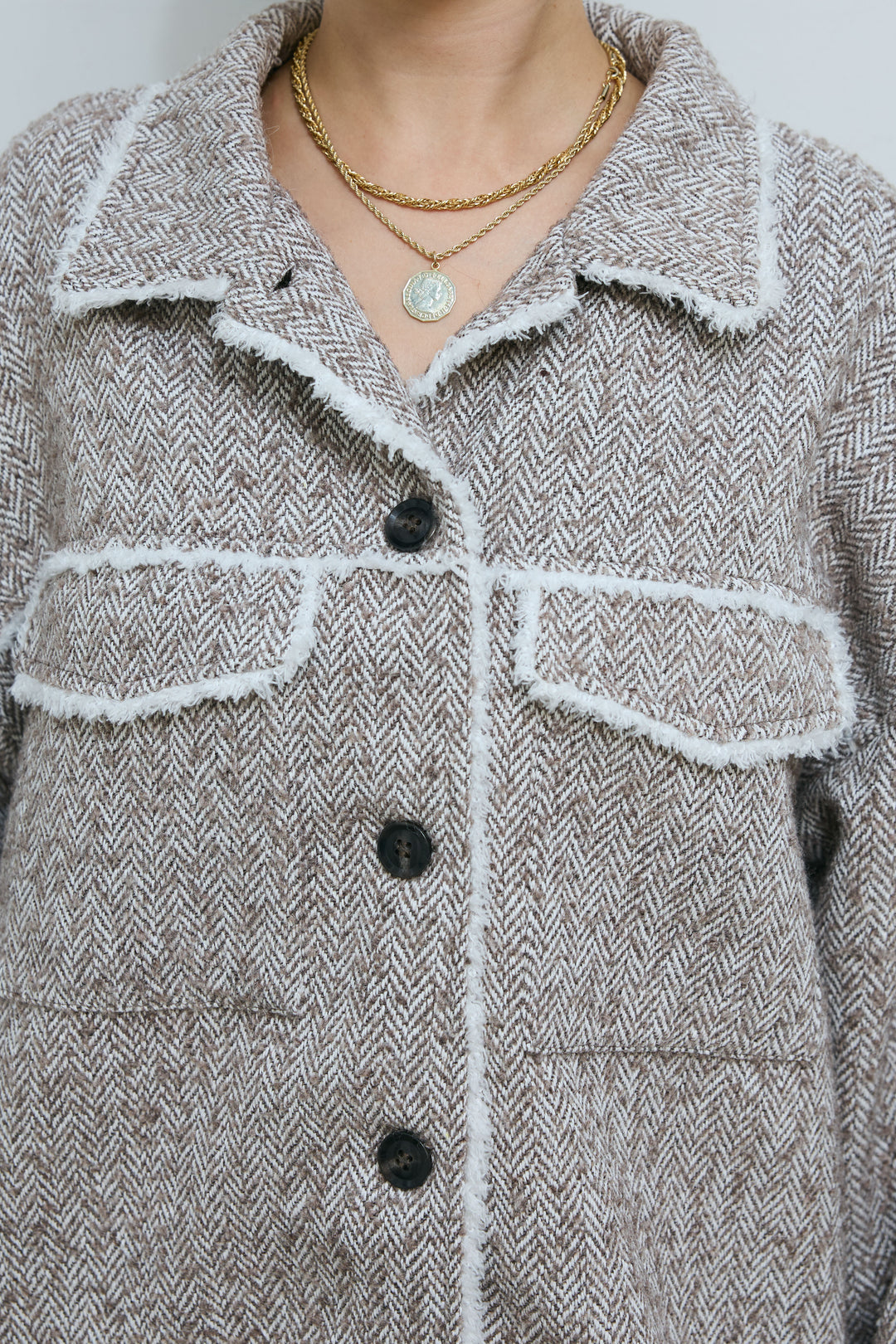 [予約]ツイードフリンジオーバージャケット