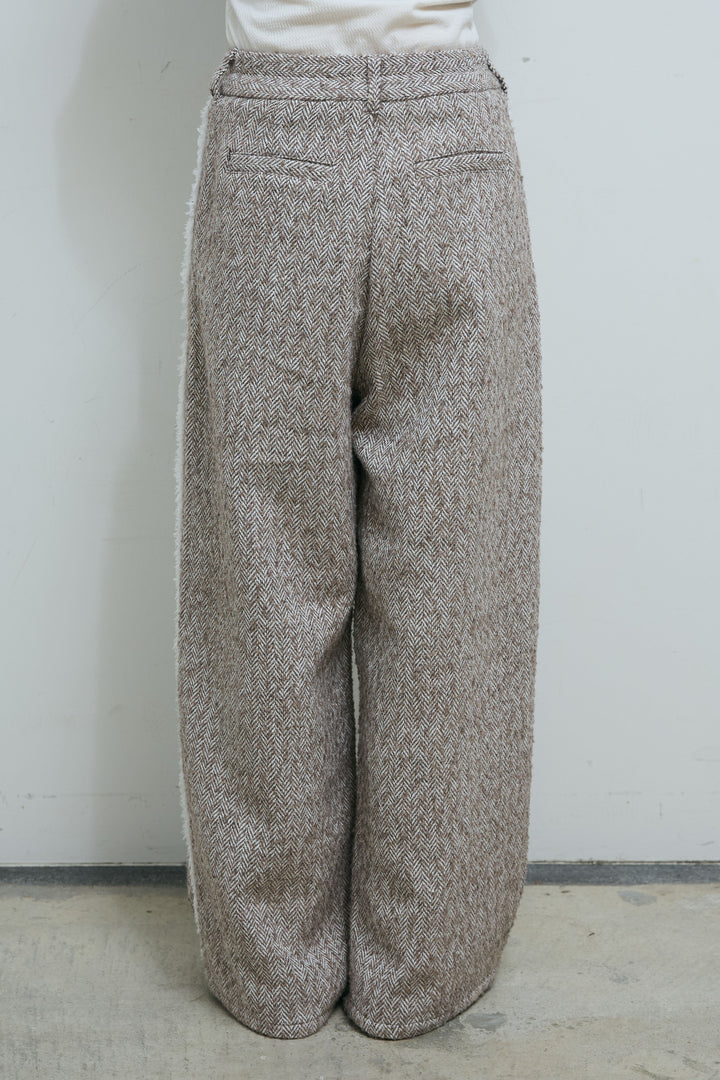 [予約/SET]ツイードフリンジオーバージャケット+ツイードフリンジカーブパンツ(2set)