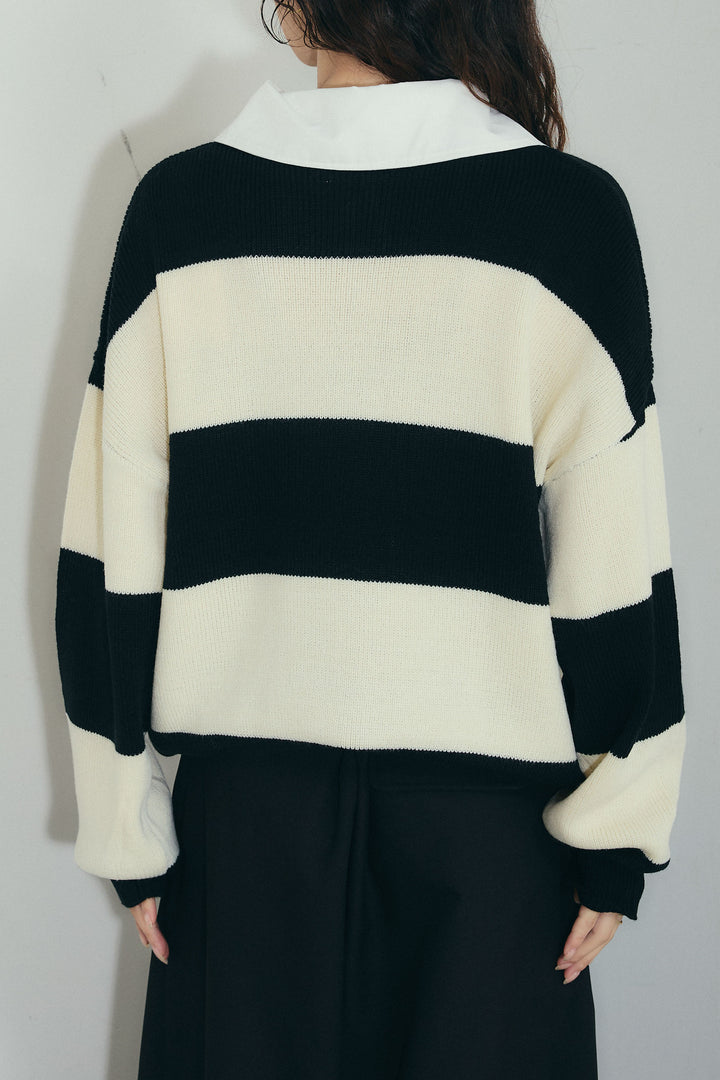 [予約/SET]ラガーニットプルオーバー+ベルト付きコクーンワイドパンツ(2set)