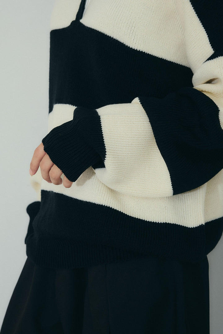 [予約/SET]ラガーニットプルオーバー+エコレザーバックスリットペンシルスカート(2set)