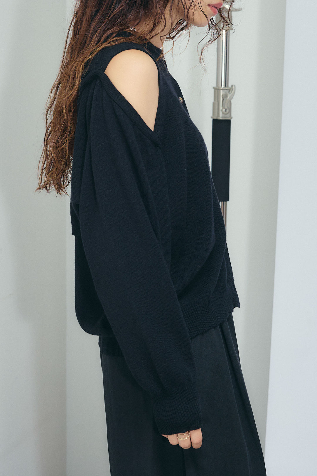 [予約/SET]2wayニットカーデ+エフォートレススウェットパンツ(2set)