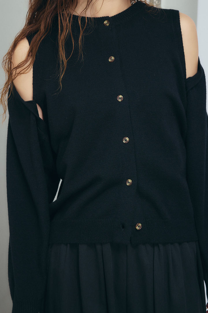 [予約/SET]2wayニットカーデ+バルーンパンツ(2set)