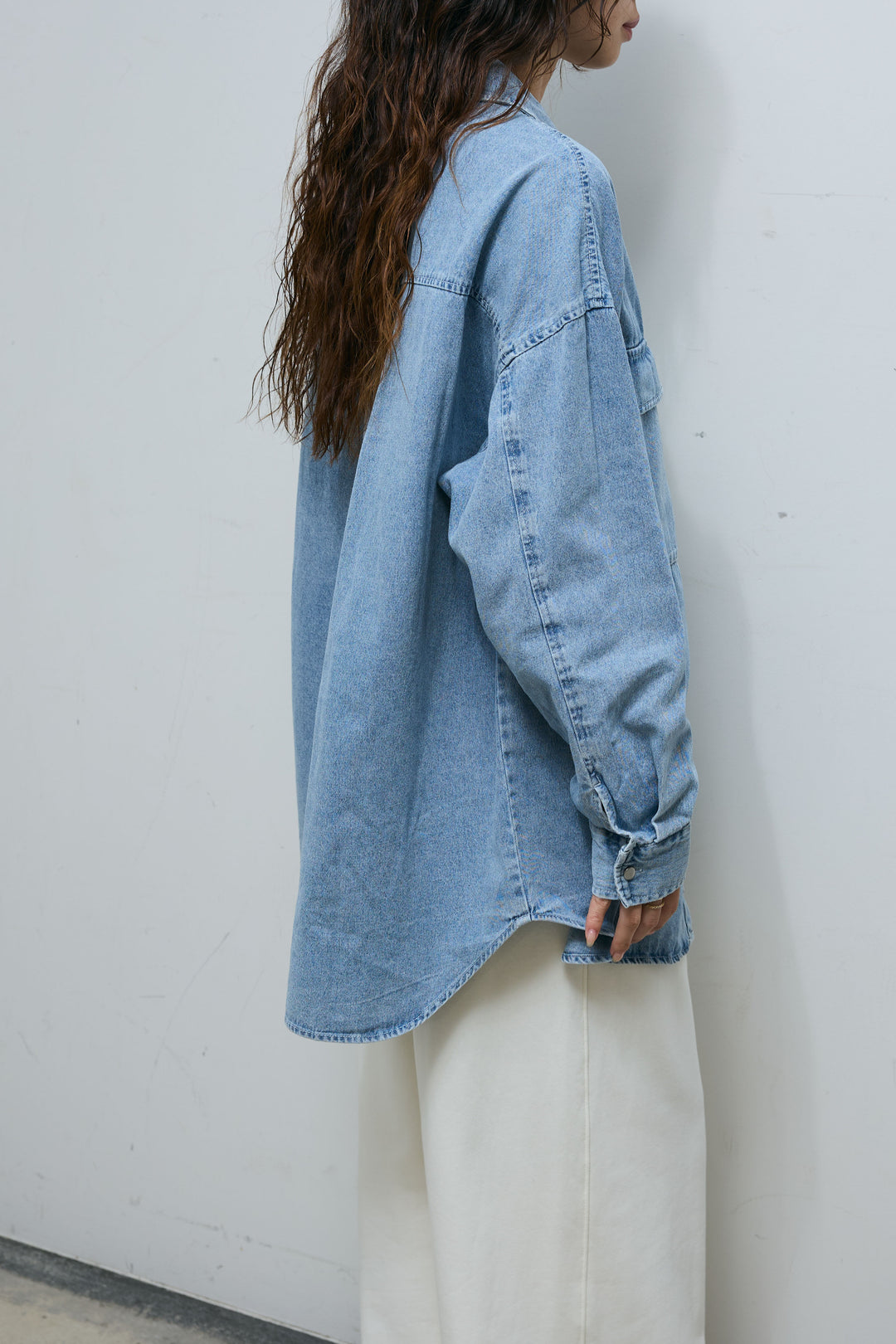 [予約/SET]バーナードジャガードプルオーバー+オーバーサイズデニムシャツ+エフォートレスカーブパンツ(3set)