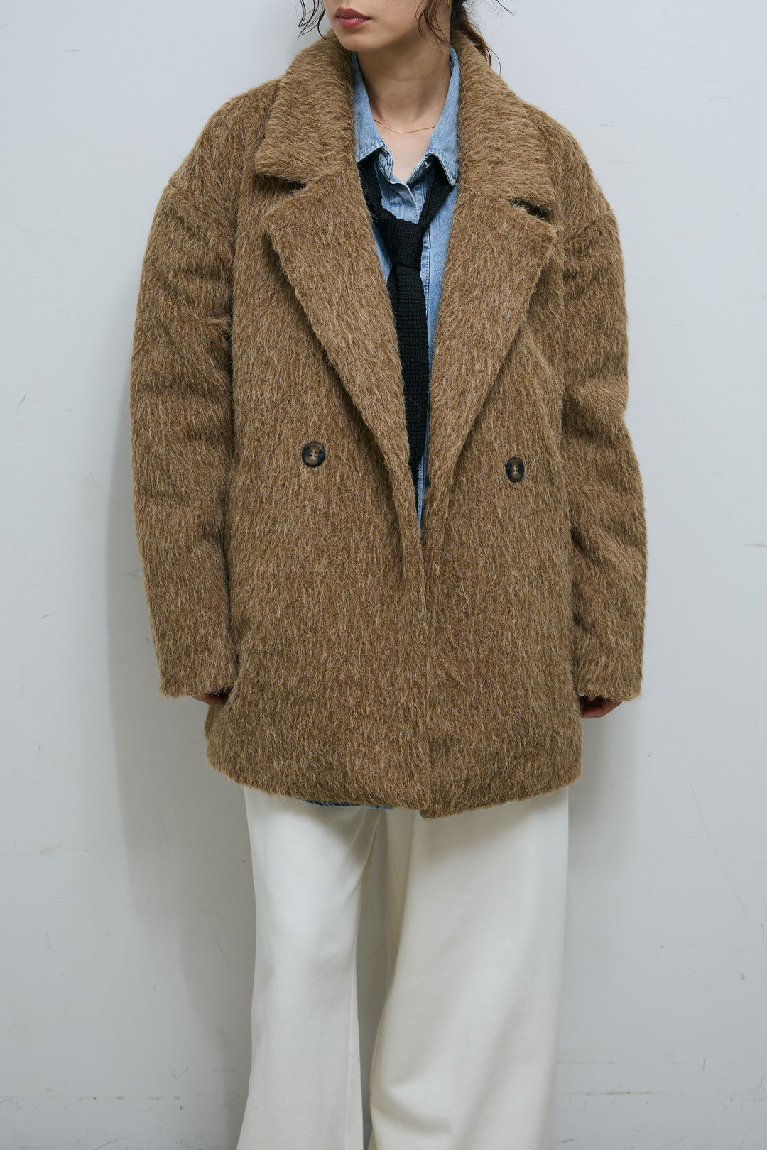 [予約]シャギーミドルコート