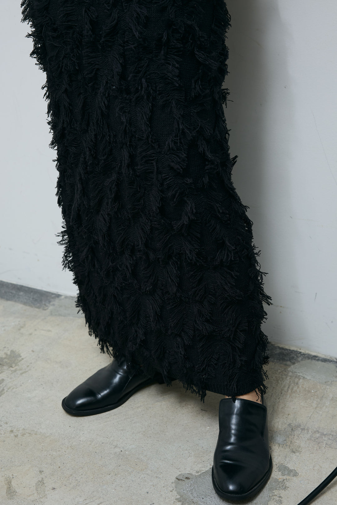 [予約]カットフリンジニットタイトスカート