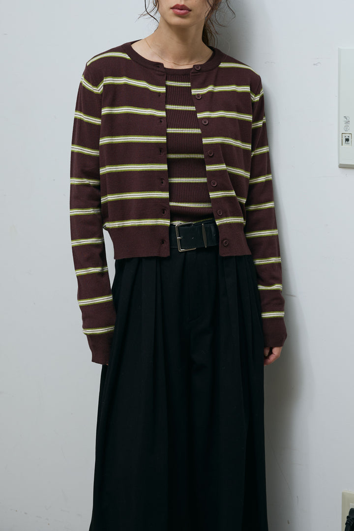 [予約]ボーダーカーディガン