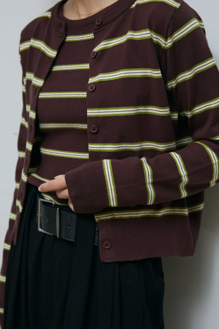 [予約]ボーダーカーディガン