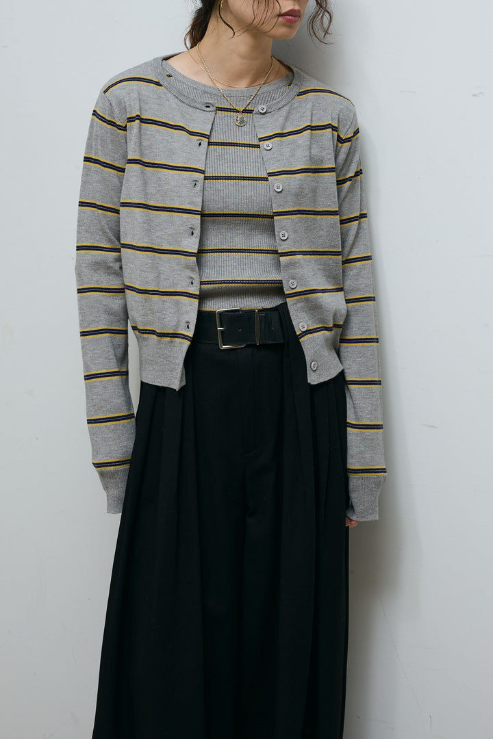 [予約]ボーダーカーディガン