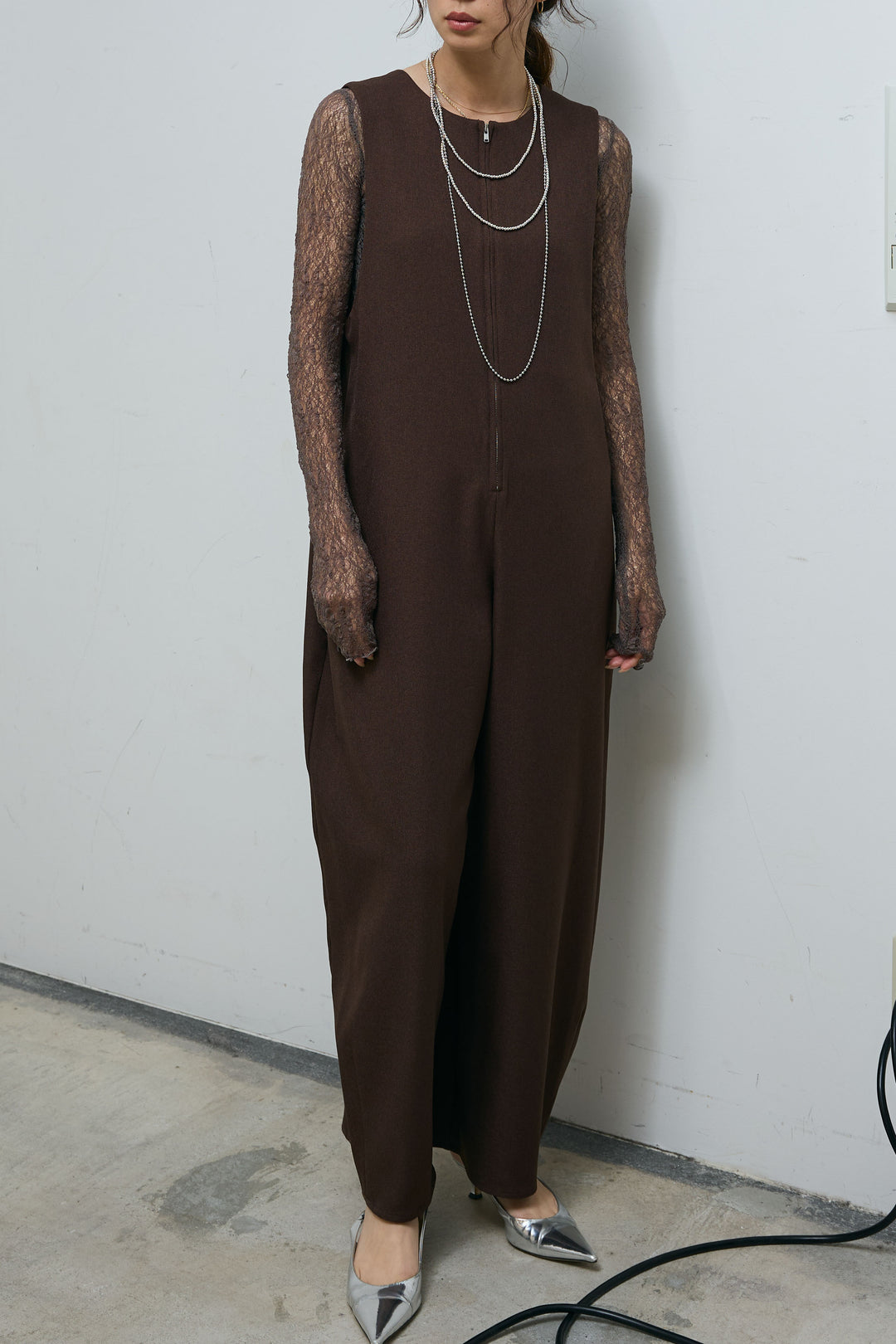 [予約]フロントジップコクーンコンビネゾン