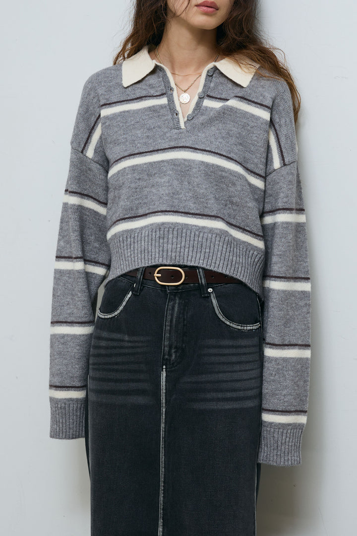 [予約]ボーダーポロニット