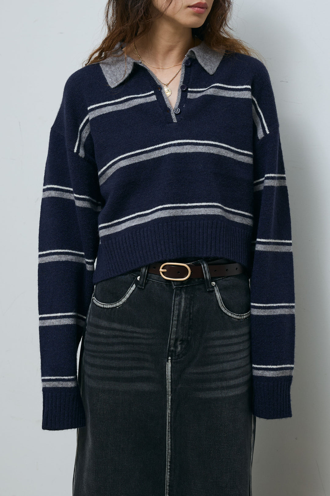 [予約]ボーダーポロニット