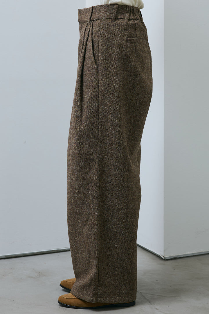 [予約]ツイードタックパンツ