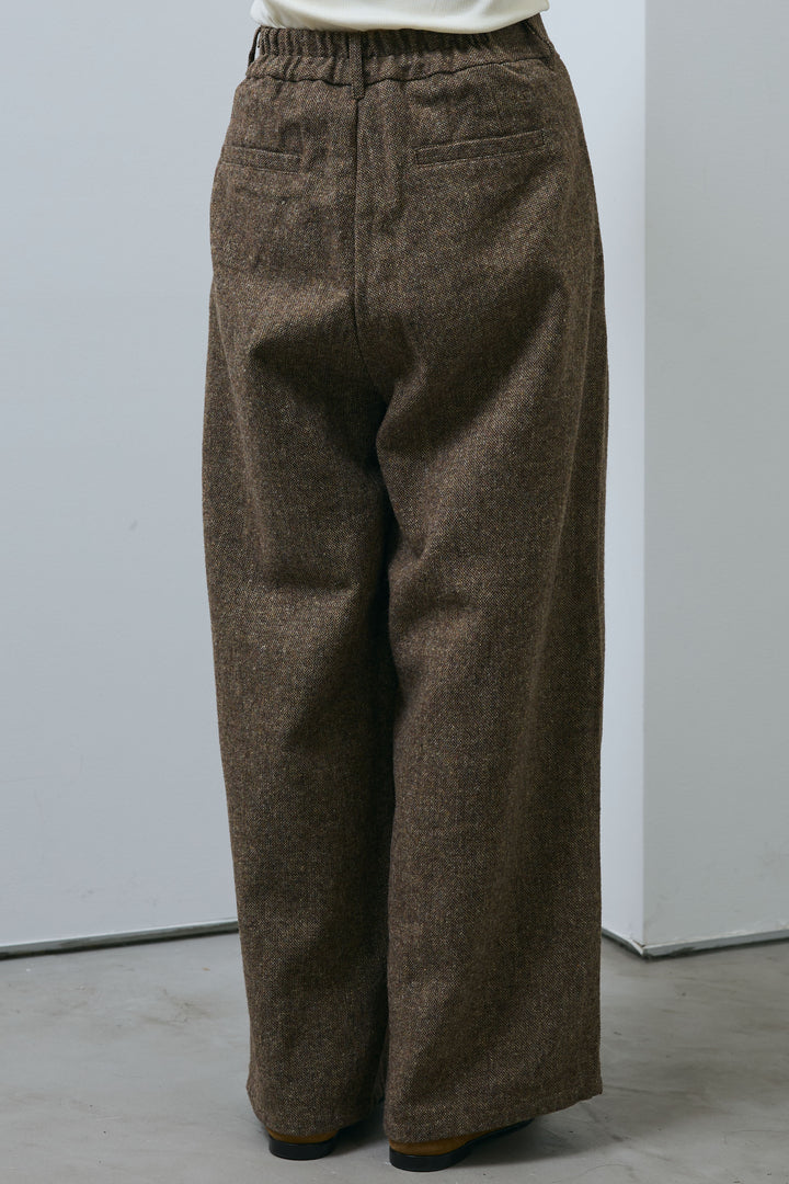 [予約/SET]ツイードレイヤードダブルテーラードJK+ツイードタックパンツ(2set)