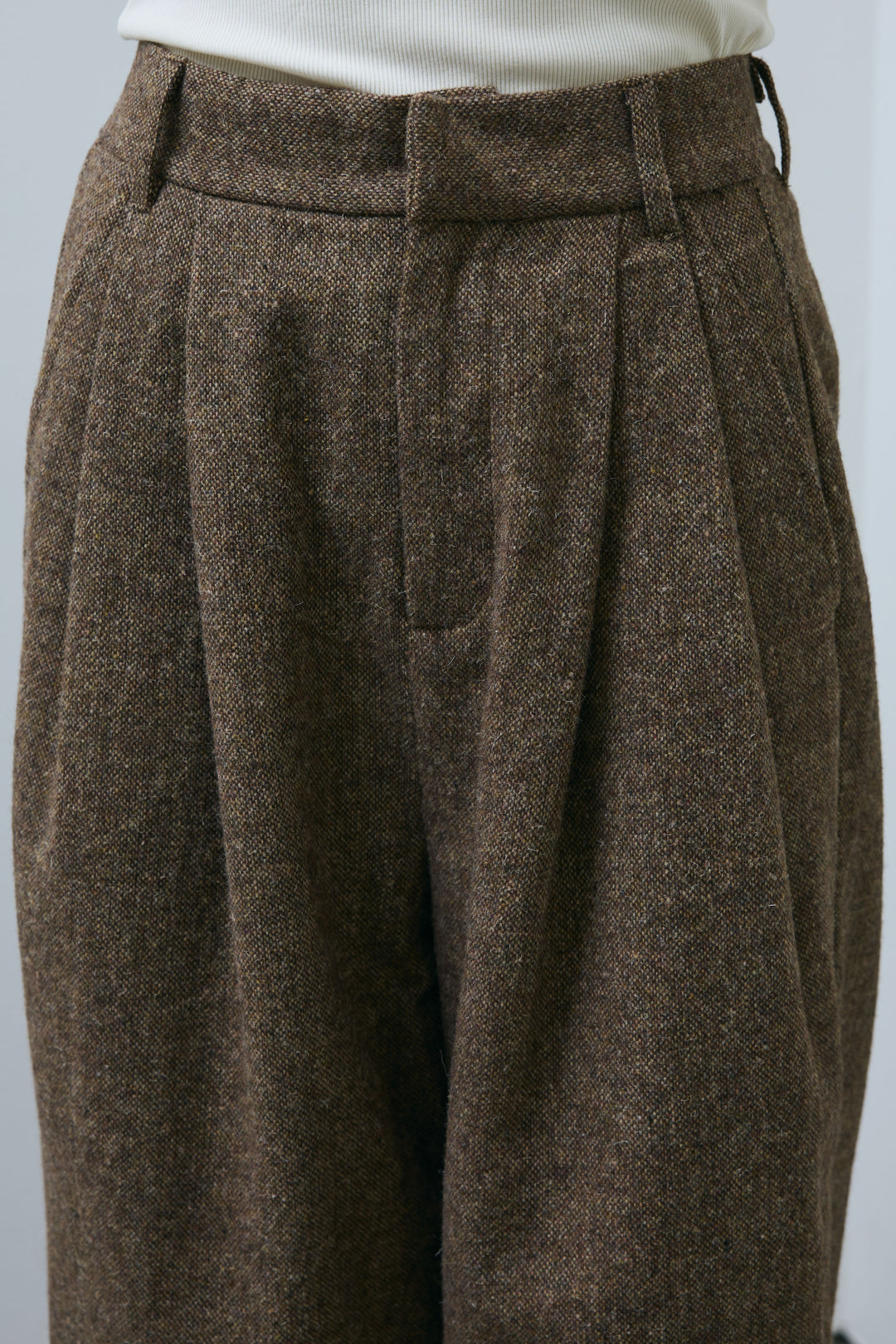 [予約]ツイードタックパンツ