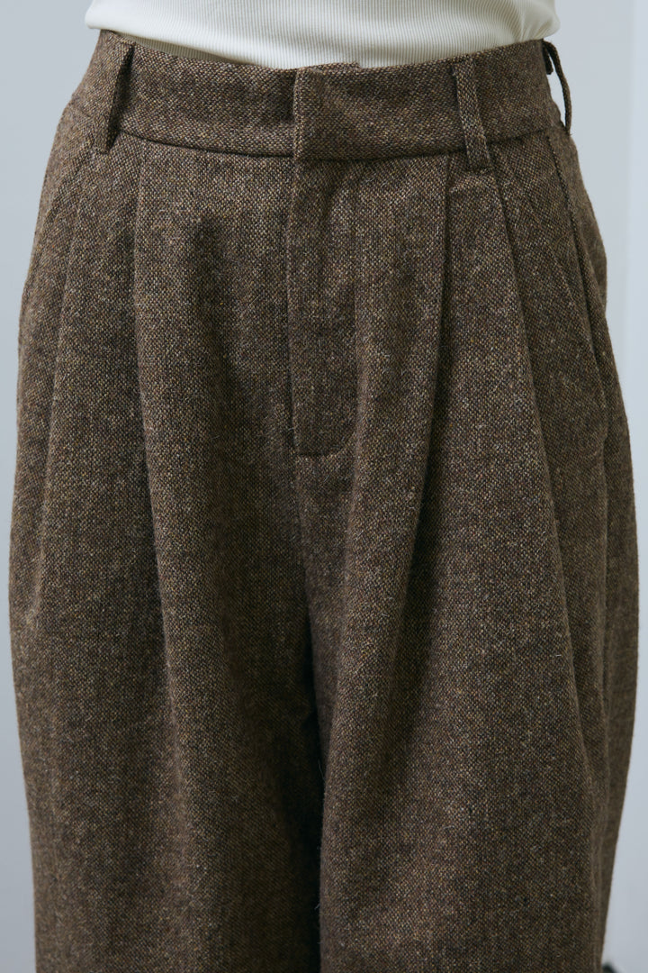 [予約]ツイードタックパンツ