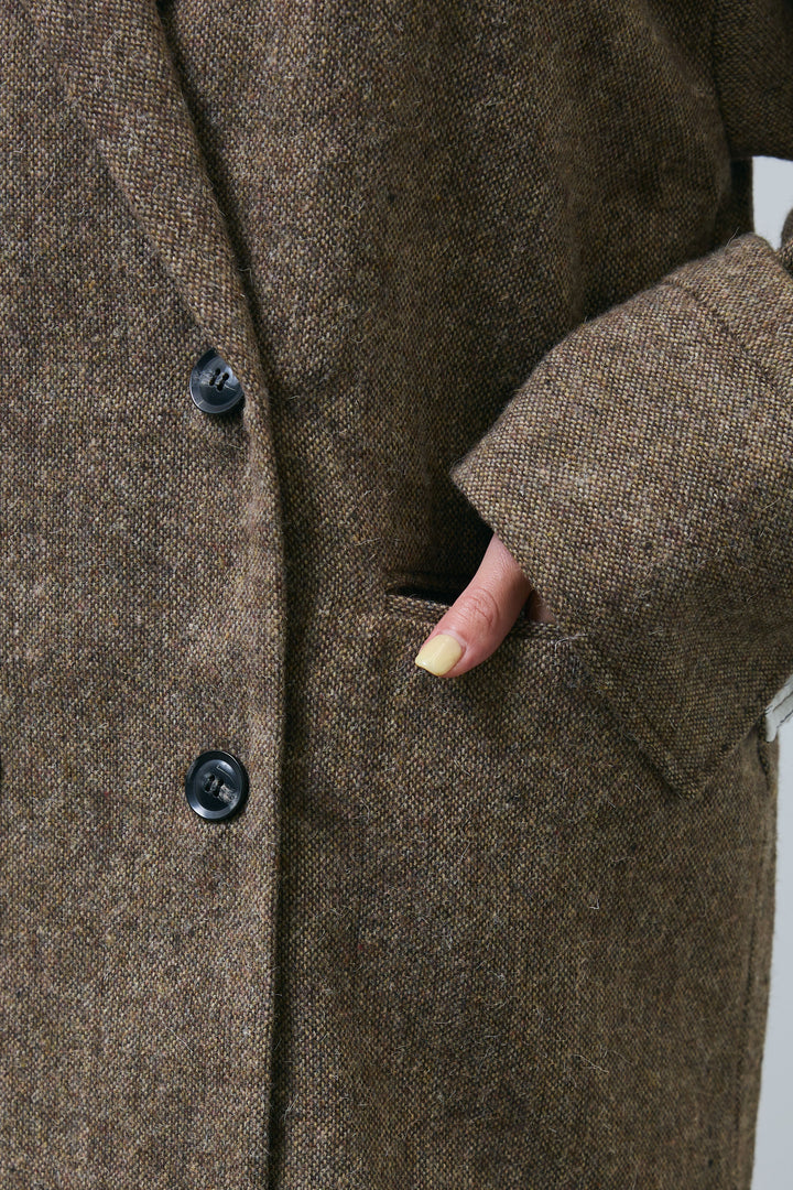 [予約]ツイードレイヤードダブルテーラードJK