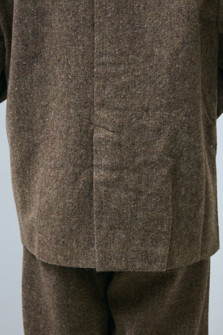 [予約/SET]ツイードレイヤードダブルテーラードJK+ツイードタックパンツ(2set)