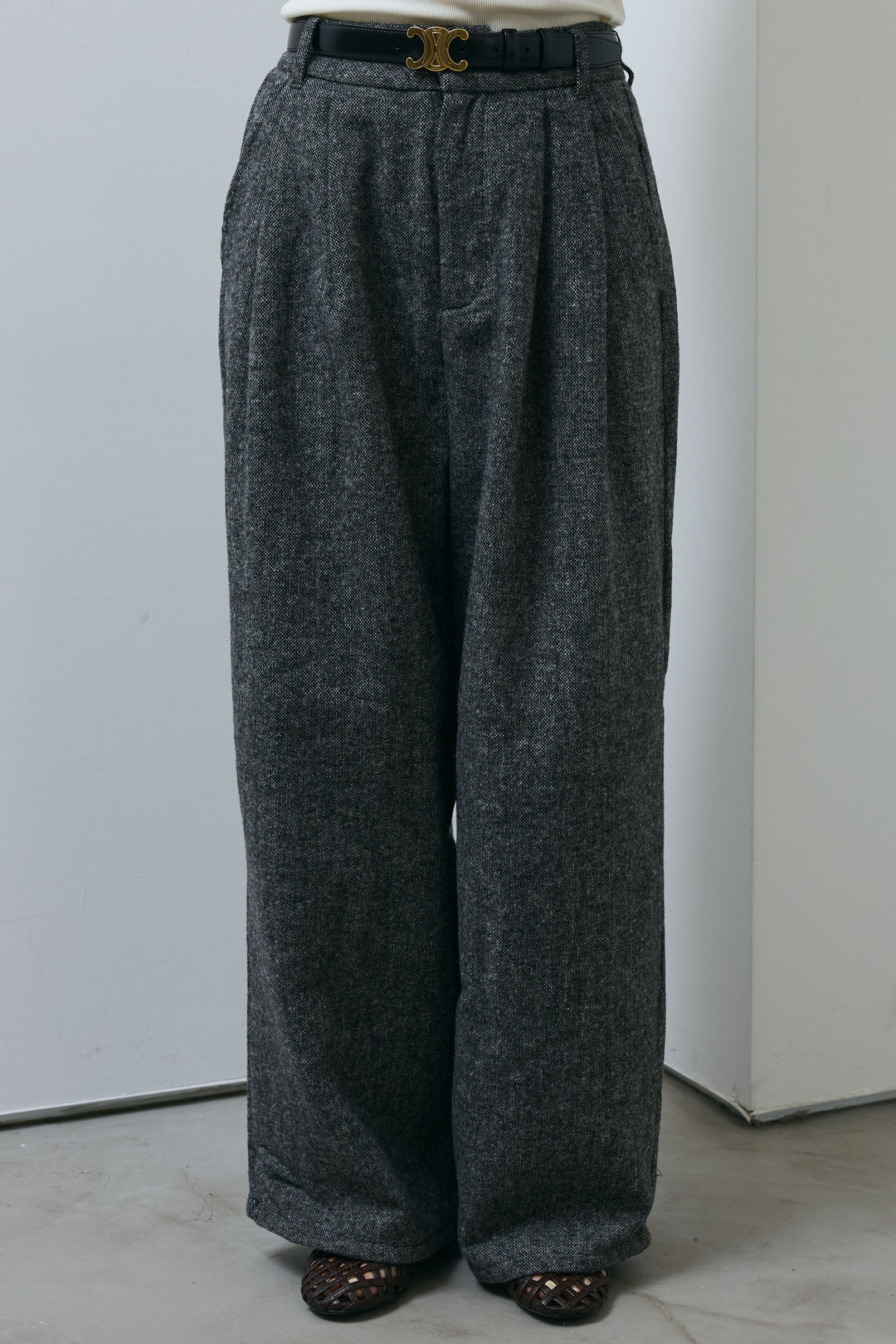 [予約]ツイードタックパンツ