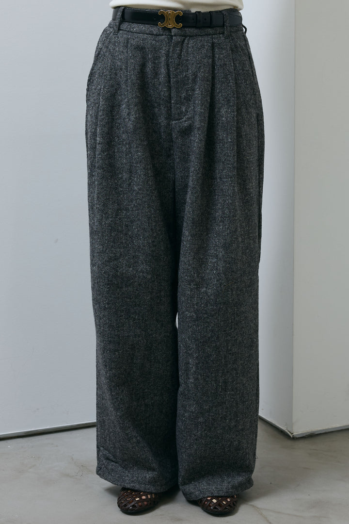 [予約]ツイードタックパンツ