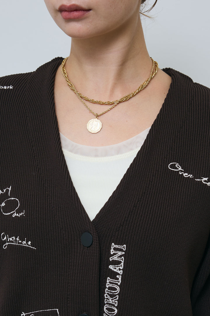 [予約]グラフィティニットカーデ