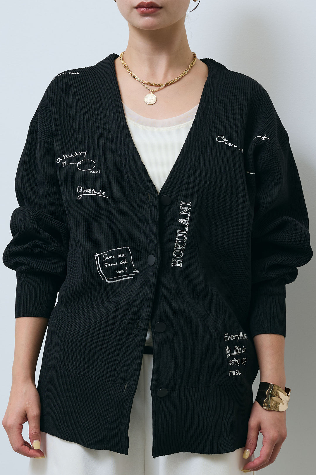 [予約]グラフィティニットカーデ