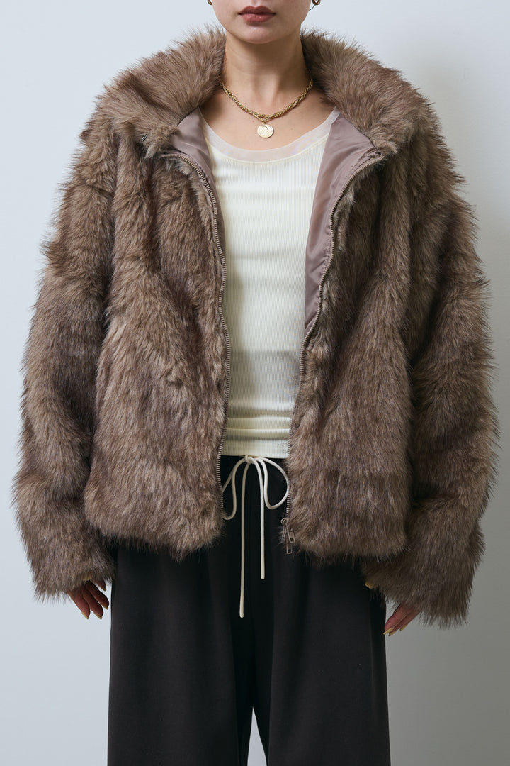 [予約]ミックスファージップブルゾン