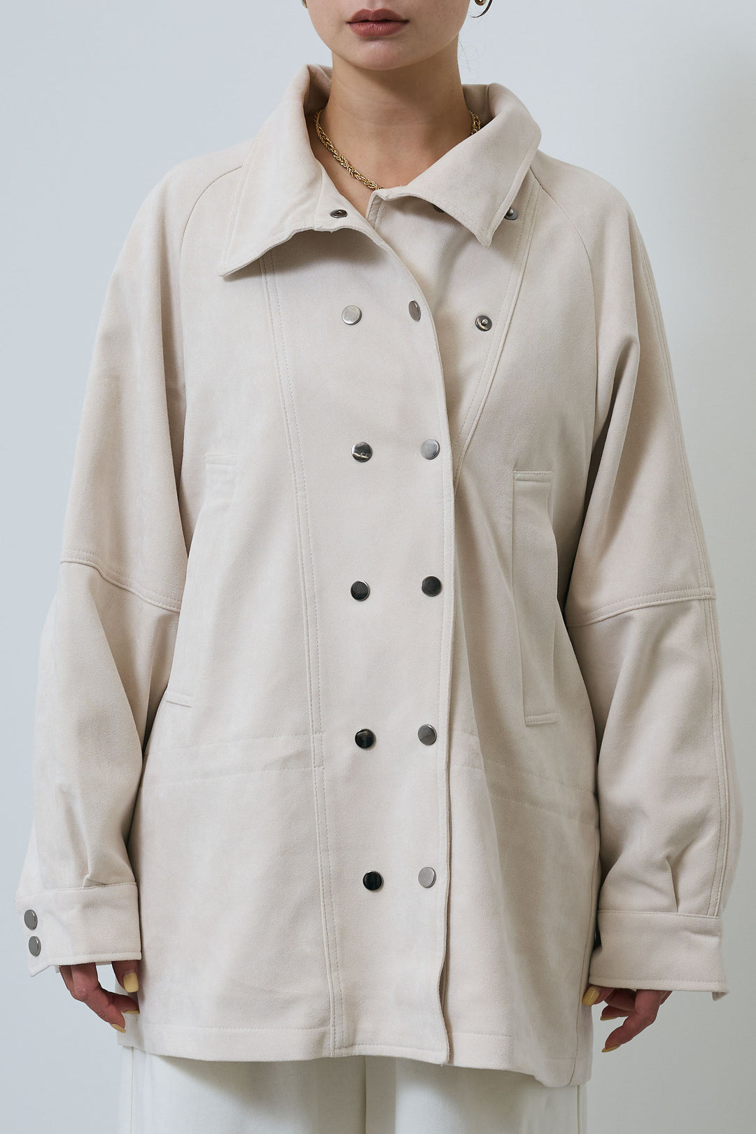 [予約/SET]エコスウェードミディブルゾン+オーセンティックデニムSK(2set)