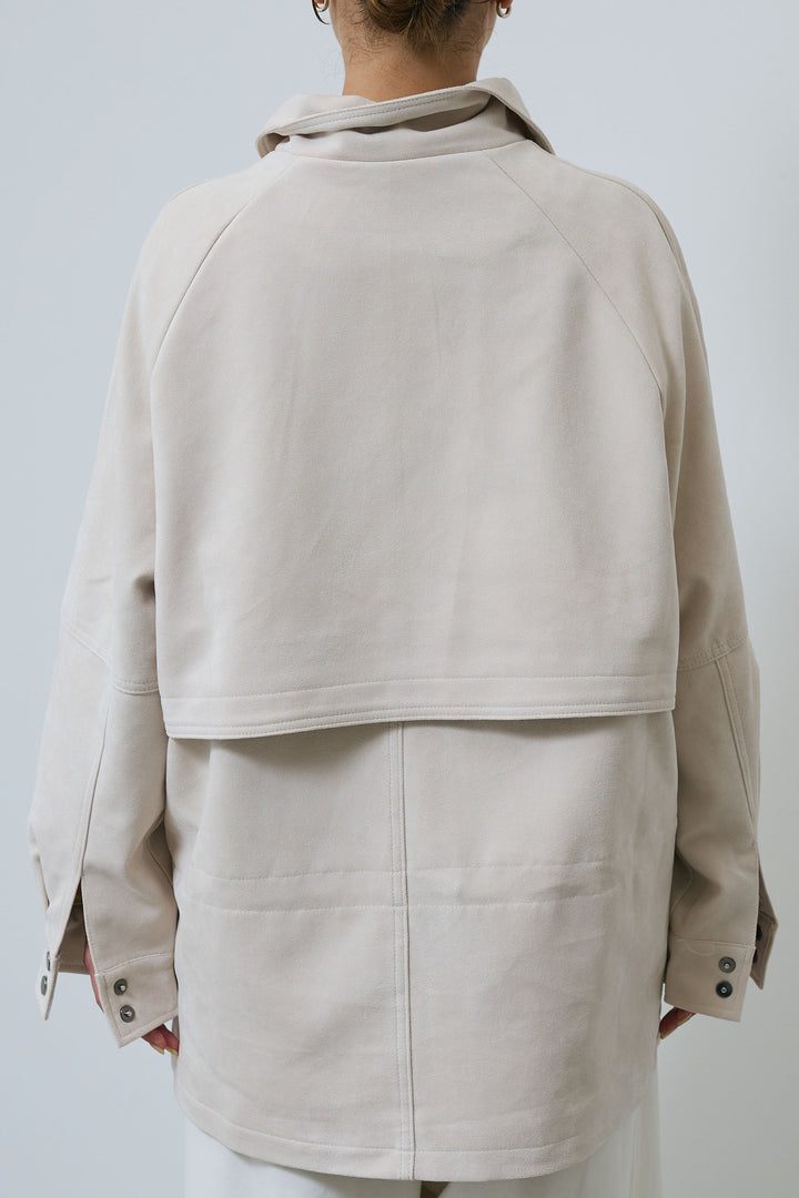 [予約/SET]エコスウェードミディブルゾン+エフォートレススウェットパンツ(2set)