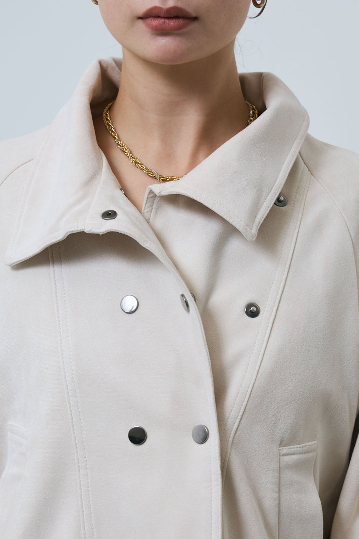 [予約/SET]エコスウェードミディブルゾン+オーセンティックデニムSK(2set)