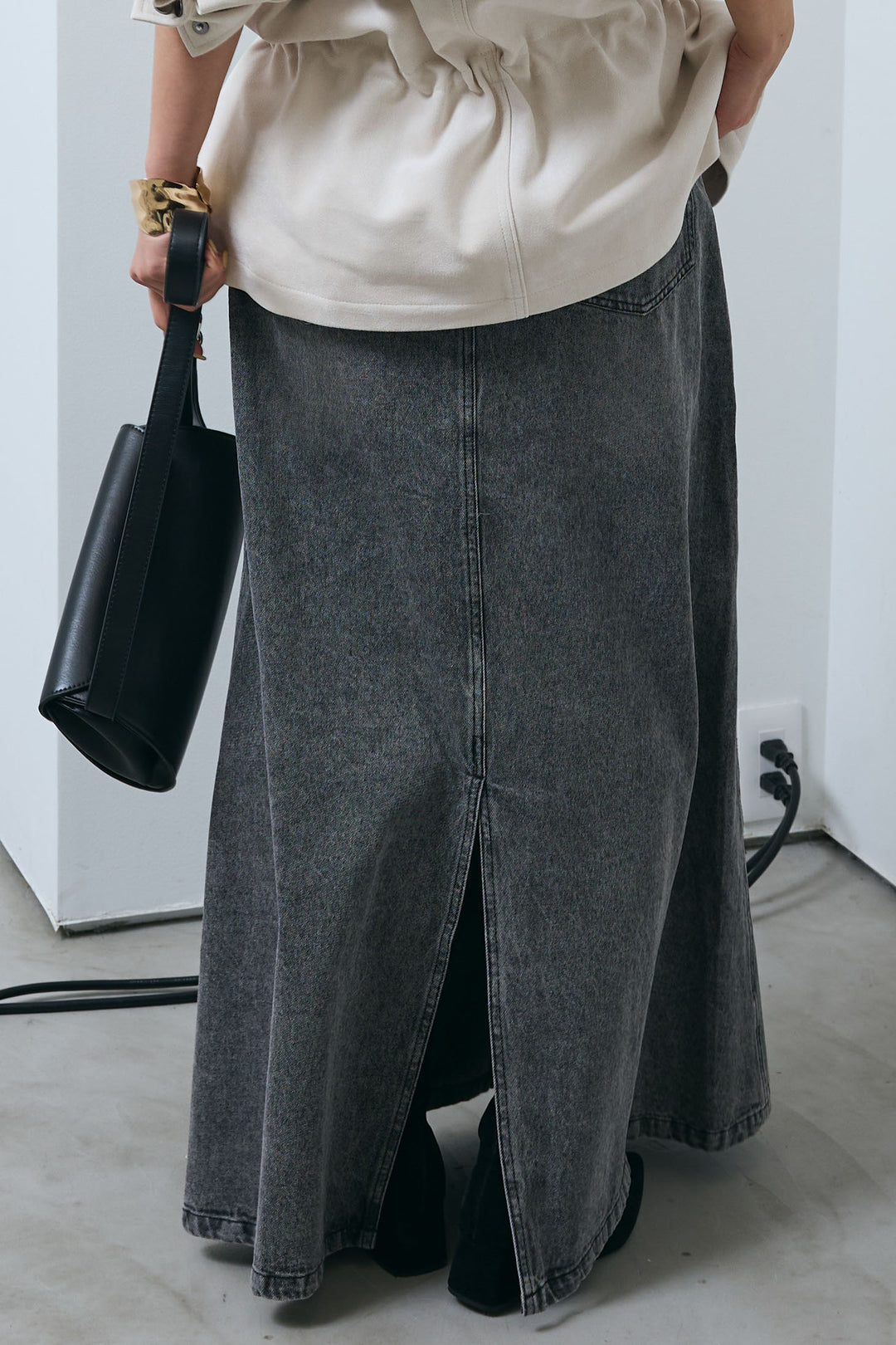 [予約/SET]エコスウェードミディブルゾン+オーセンティックデニムSK(2set)