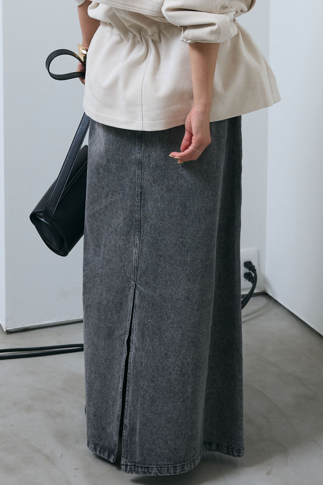 [予約/SET]エコスウェードミディブルゾン+オーセンティックデニムSK(2set)