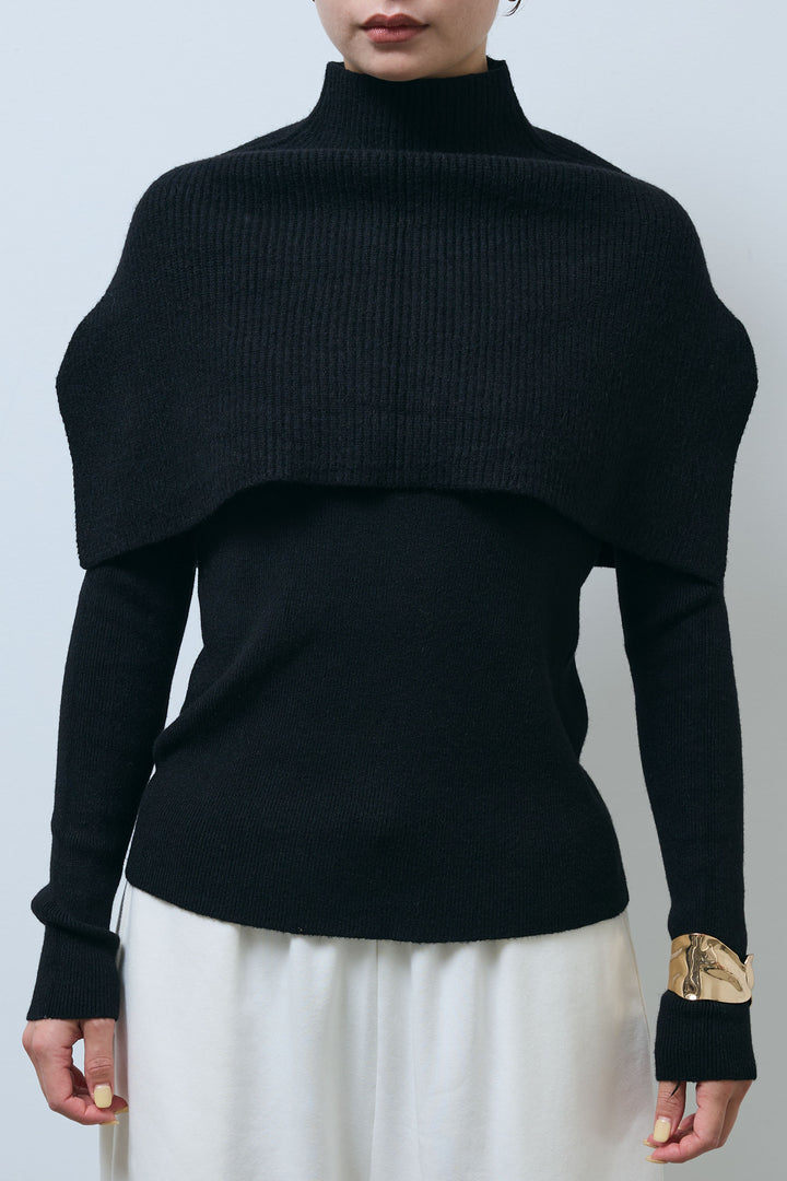 [予約]ケープアンサンブルニット