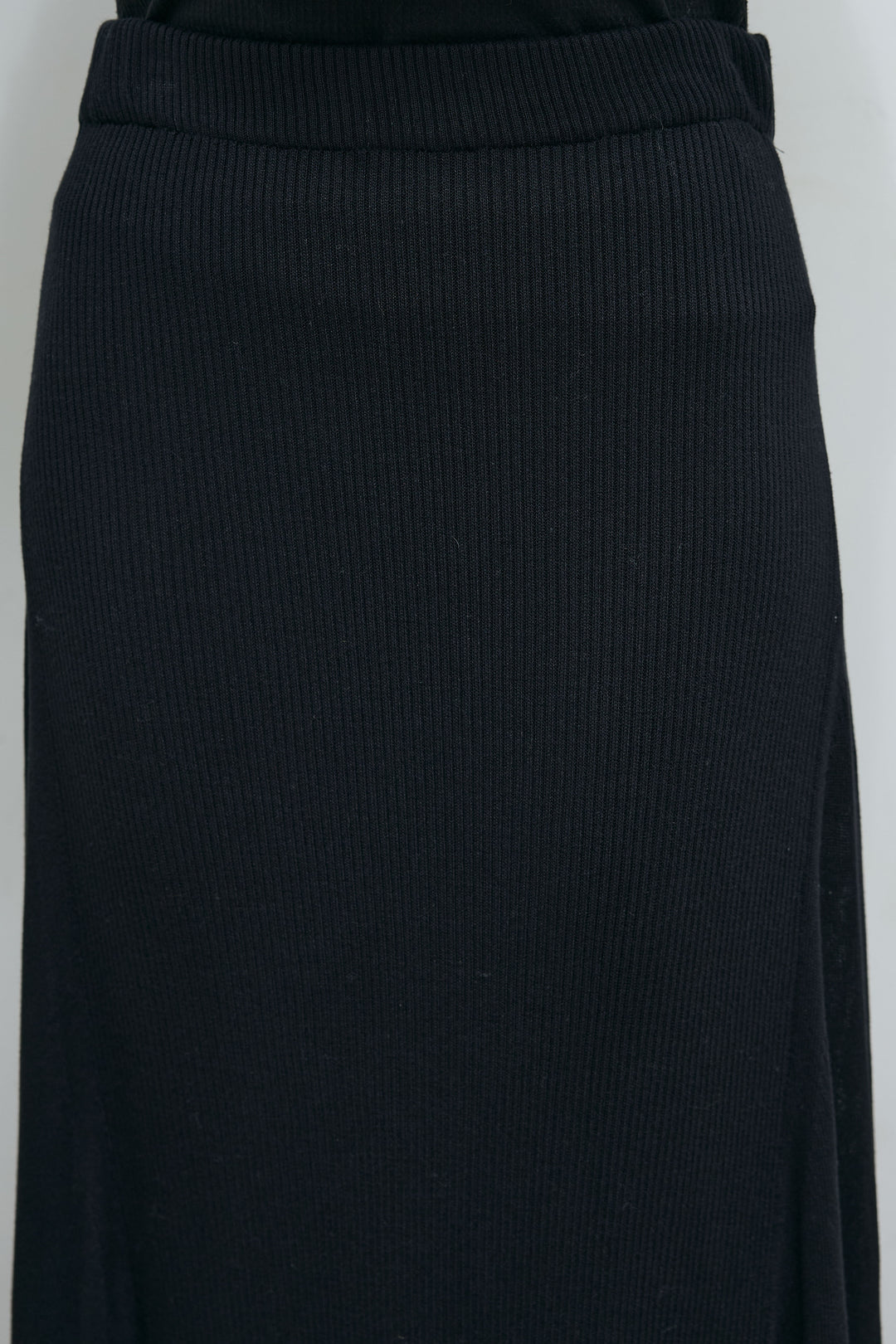 [予約]切り替えリブニットロングスカート