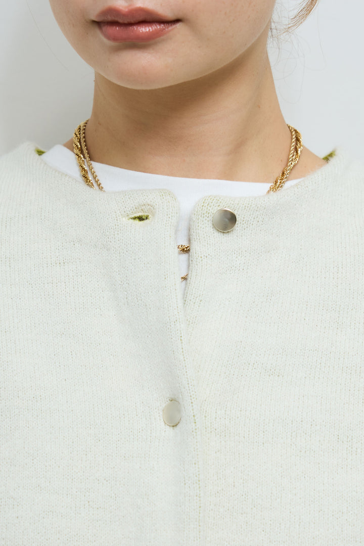 [予約/SET]ダブルフェイス配色ニットコート+フェイクレザーベルト付きワイドタックパンツ(2set)