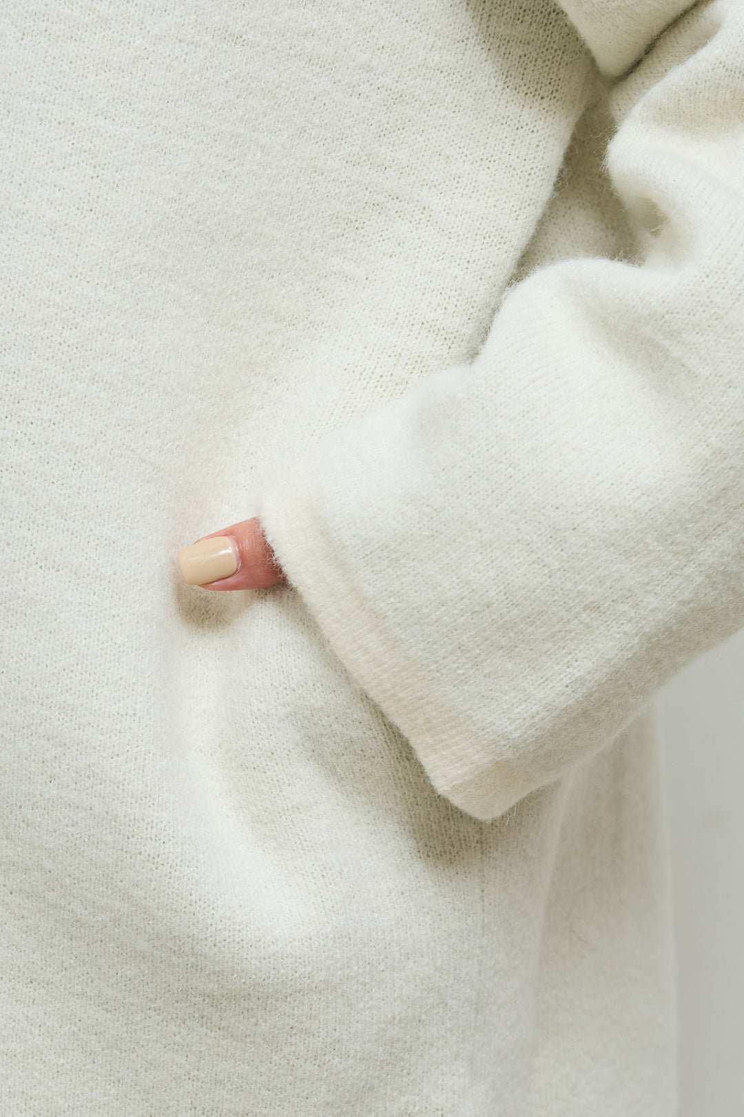 [予約/SET]ダブルフェイス配色ニットコート+フェイクレザーベルト付きワイドタックパンツ(2set)