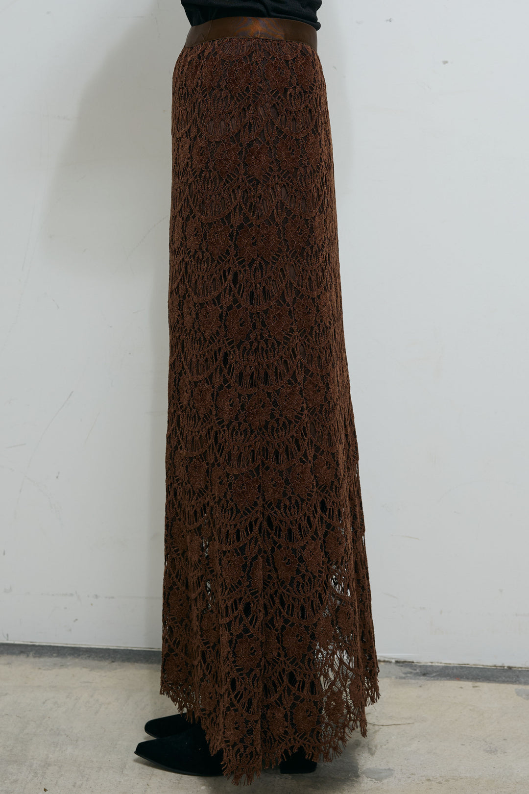 [予約]レース刺繍ロングスカート