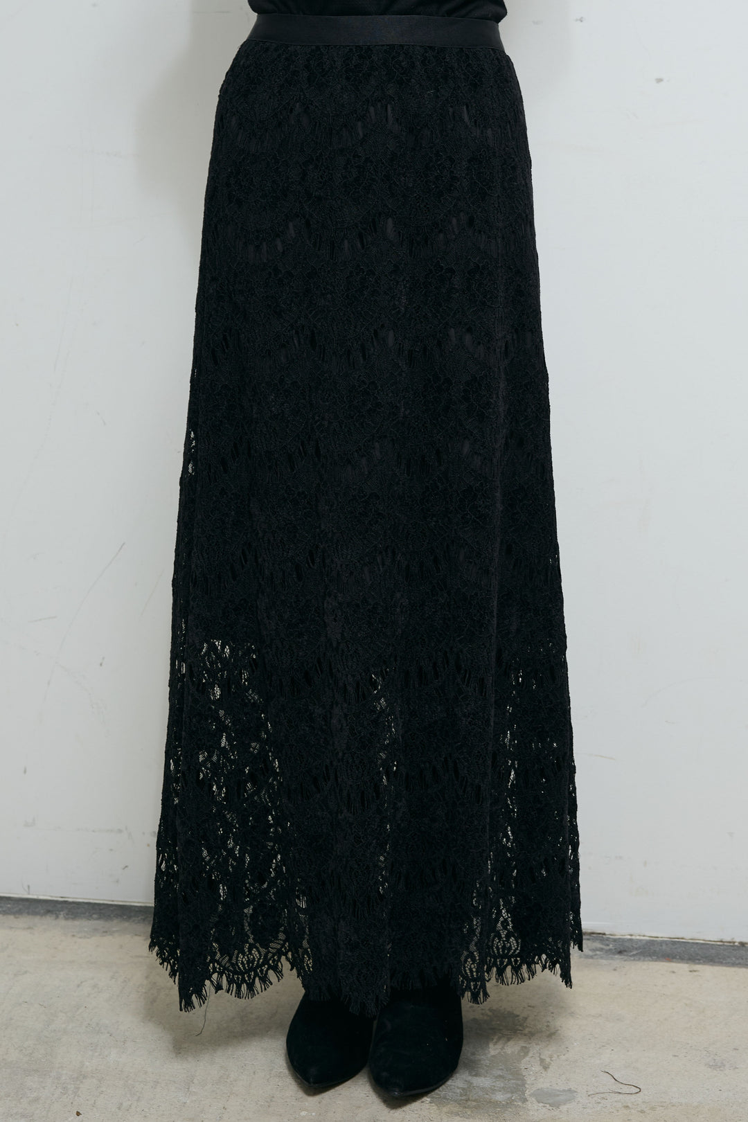 [予約]レース刺繍ロングスカート