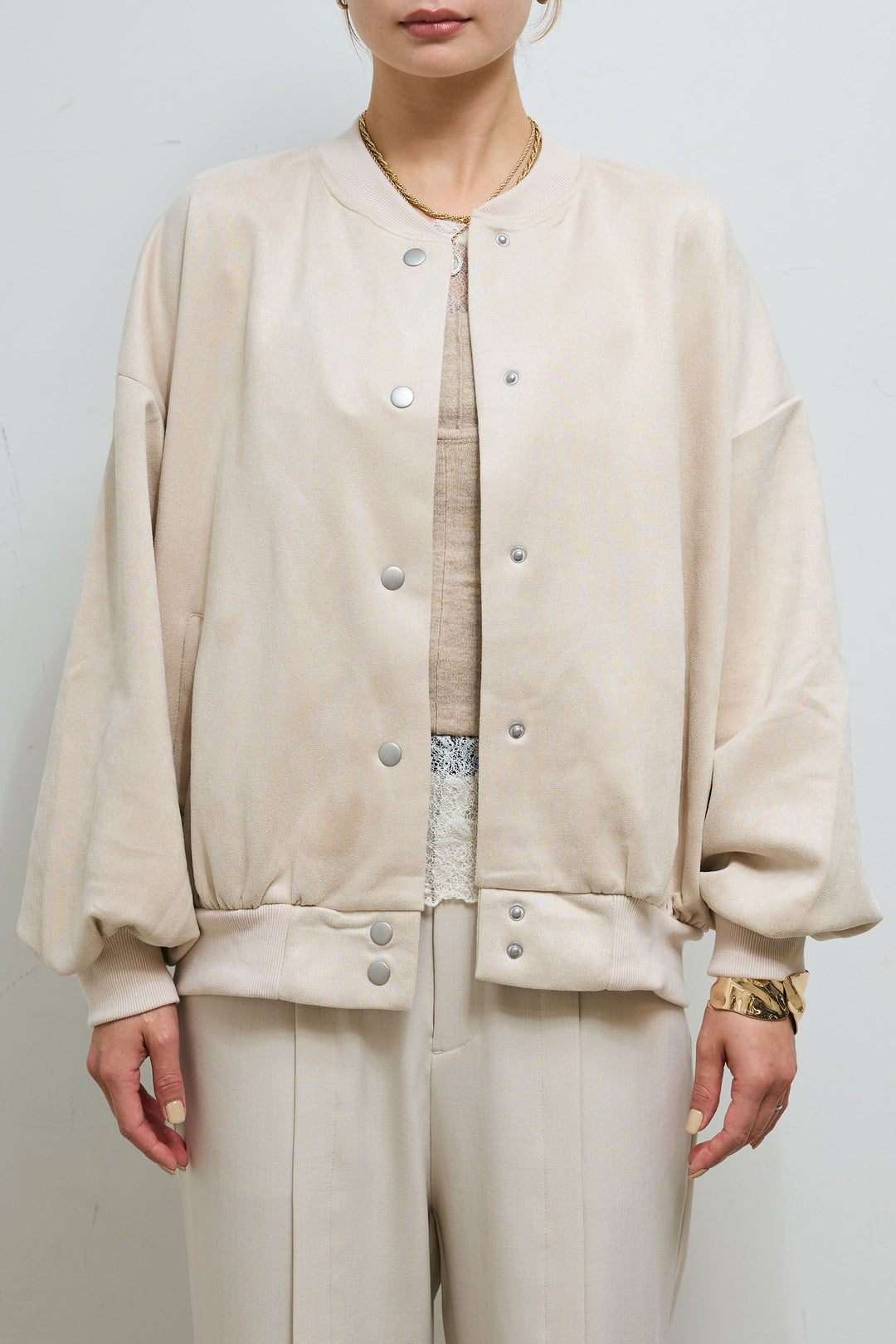 [予約]スウェードタッチスタジャン