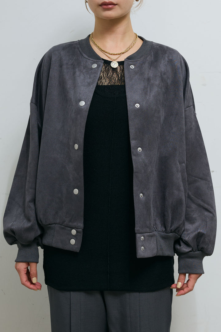 [予約/SET]スウェードタッチスタジャン+マルチウェイニットタンク+センタースリットパンツ(3set)