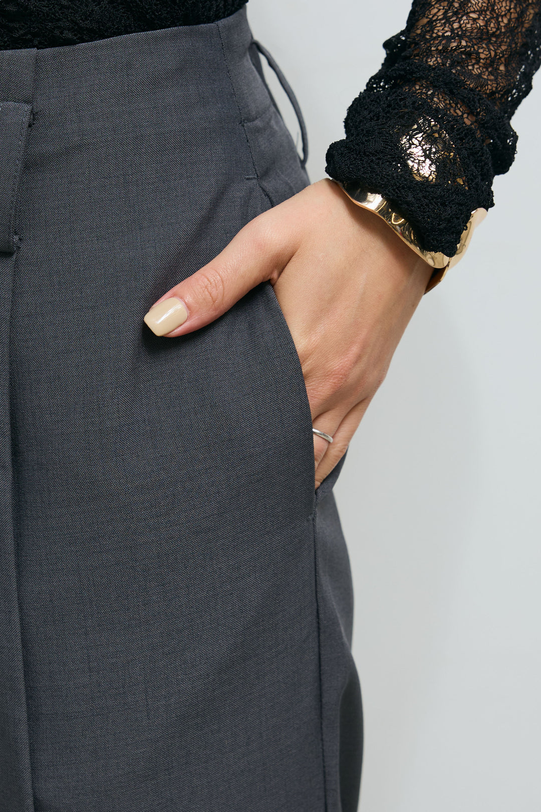 [予約/SET]スウェードタッチスタジャン+シアーレーストップス+マルチウェイニットタンク+センタースリットパンツ(4set)